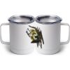 10 oz. White Stainless Steel Coffee Mug Thumbnail