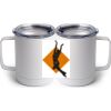 10 oz. White Stainless Steel Coffee Mug Thumbnail