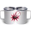 10 oz. White Stainless Steel Coffee Mug Thumbnail