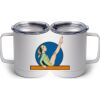 10 oz. White Stainless Steel Coffee Mug Thumbnail