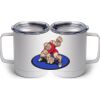 10 oz. White Stainless Steel Coffee Mug Thumbnail