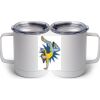 10 oz. White Stainless Steel Coffee Mug Thumbnail