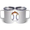 10 oz. White Stainless Steel Coffee Mug Thumbnail