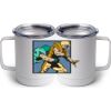 10 oz. White Stainless Steel Coffee Mug Thumbnail
