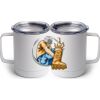 10 oz. White Stainless Steel Coffee Mug Thumbnail