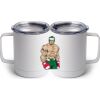 10 oz. White Stainless Steel Coffee Mug Thumbnail