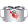 10 oz. White Stainless Steel Coffee Mug Thumbnail