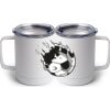 10 oz. White Stainless Steel Coffee Mug Thumbnail