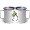 10 oz. White Stainless Steel Coffee Mug Thumbnail