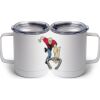 10 oz. White Stainless Steel Coffee Mug Thumbnail
