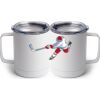 10 oz. White Stainless Steel Coffee Mug Thumbnail