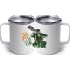 10 oz. White Stainless Steel Coffee Mug Thumbnail