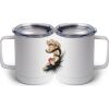 10 oz. White Stainless Steel Coffee Mug Thumbnail