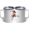 10 oz. White Stainless Steel Coffee Mug Thumbnail