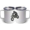10 oz. White Stainless Steel Coffee Mug Thumbnail