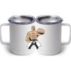 10 oz. White Stainless Steel Coffee Mug Thumbnail
