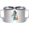 10 oz. White Stainless Steel Coffee Mug Thumbnail