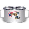 10 oz. White Stainless Steel Coffee Mug Thumbnail