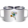 10 oz. White Stainless Steel Coffee Mug Thumbnail