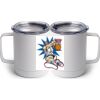 10 oz. White Stainless Steel Coffee Mug Thumbnail