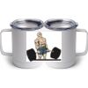 10 oz. White Stainless Steel Coffee Mug Thumbnail