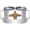 10 oz. White Stainless Steel Coffee Mug Thumbnail