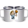 10 oz. White Stainless Steel Coffee Mug Thumbnail