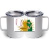 10 oz. White Stainless Steel Coffee Mug Thumbnail