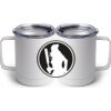 10 oz. White Stainless Steel Coffee Mug Thumbnail