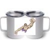 10 oz. White Stainless Steel Coffee Mug Thumbnail