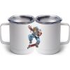 10 oz. White Stainless Steel Coffee Mug Thumbnail