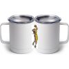 10 oz. White Stainless Steel Coffee Mug Thumbnail