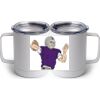 10 oz. White Stainless Steel Coffee Mug Thumbnail
