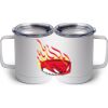 10 oz. White Stainless Steel Coffee Mug Thumbnail