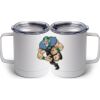 10 oz. White Stainless Steel Coffee Mug Thumbnail