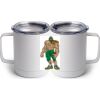 10 oz. White Stainless Steel Coffee Mug Thumbnail