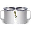 10 oz. White Stainless Steel Coffee Mug Thumbnail
