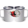 10 oz. White Stainless Steel Coffee Mug Thumbnail