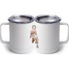 10 oz. White Stainless Steel Coffee Mug Thumbnail