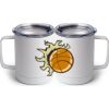 10 oz. White Stainless Steel Coffee Mug Thumbnail