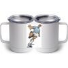 10 oz. White Stainless Steel Coffee Mug Thumbnail