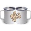 10 oz. White Stainless Steel Coffee Mug Thumbnail