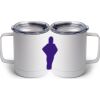 10 oz. White Stainless Steel Coffee Mug Thumbnail