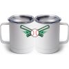 10 oz. White Stainless Steel Coffee Mug Thumbnail