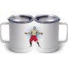 10 oz. White Stainless Steel Coffee Mug Thumbnail
