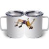 10 oz. White Stainless Steel Coffee Mug Thumbnail