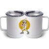 10 oz. White Stainless Steel Coffee Mug Thumbnail