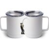 10 oz. White Stainless Steel Coffee Mug Thumbnail