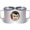 10 oz. White Stainless Steel Coffee Mug Thumbnail