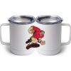 10 oz. White Stainless Steel Coffee Mug Thumbnail